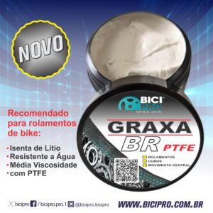 Graxa BR PTFE - 250g - com PTFE - Isenta de Lítio