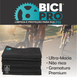Pano de Microfibra PRETO Premium BICIPRO®