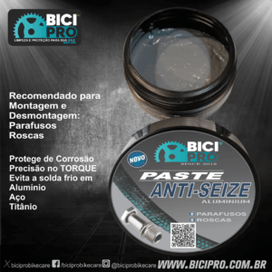 Paste Antiseize - 100g - ALUMINIUM /TITANIUM Pasta de Montagem Parafusos e Roscas